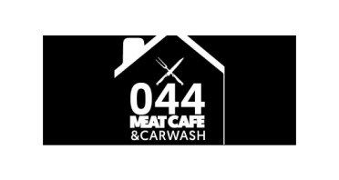 044 Meat Cafe & Carwash Logo