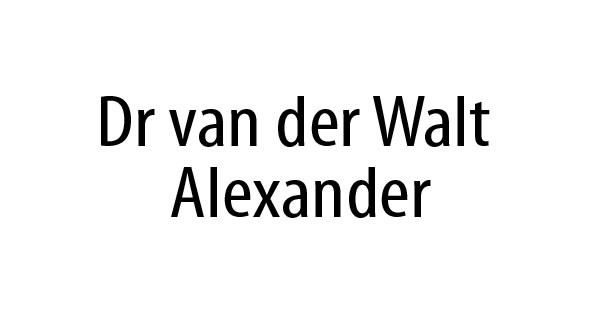 Dr van der Walt Alexander Logo