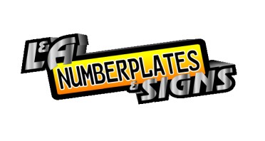 L & A Number Plates and Signs Logo