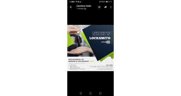 Nick's Lock And Key Randfontein Logo