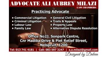 Advocate Ali Aubrey Milazi Logo