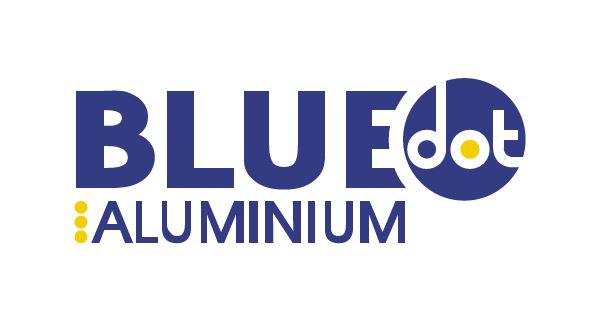 Blue Dot Aluminium Logo