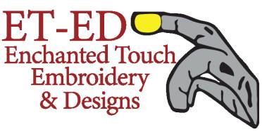 ET-ED Enchanted Touch Embroidery & Designs Logo