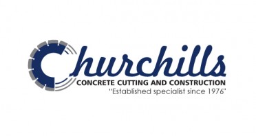 Churchills Concrete Cutting & Construction Logo